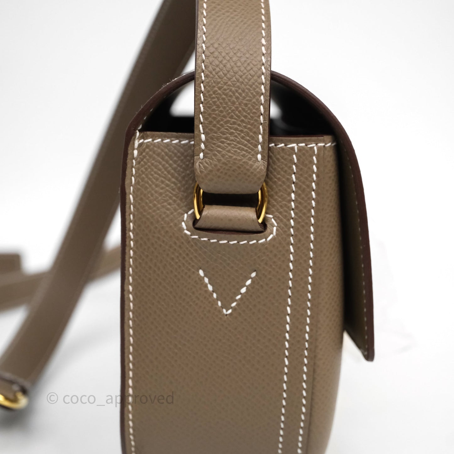 Hermès Della Cavalleria Elan Bag Etoupe Gold Hardware
