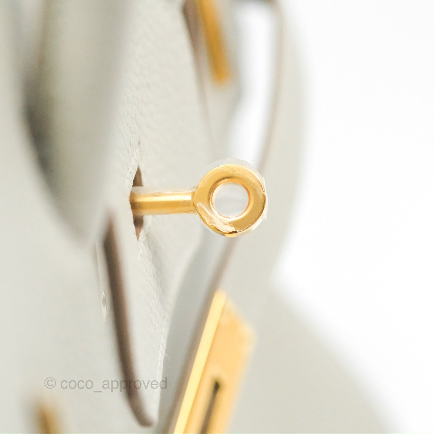 Hermès Retourne Birkin 30 Gris Perle 80 Togo Gold Hardware