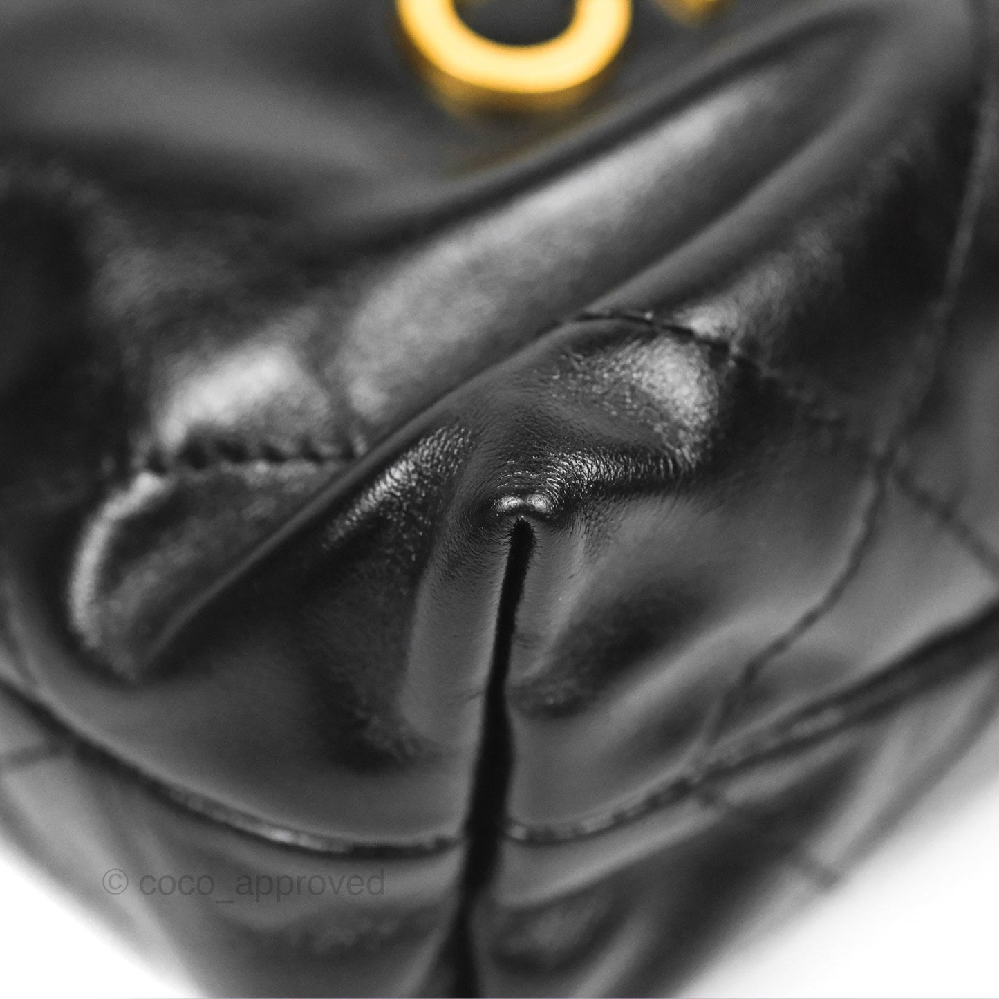 Chanel 22 Mini Bag Black Crumpled Calfskin