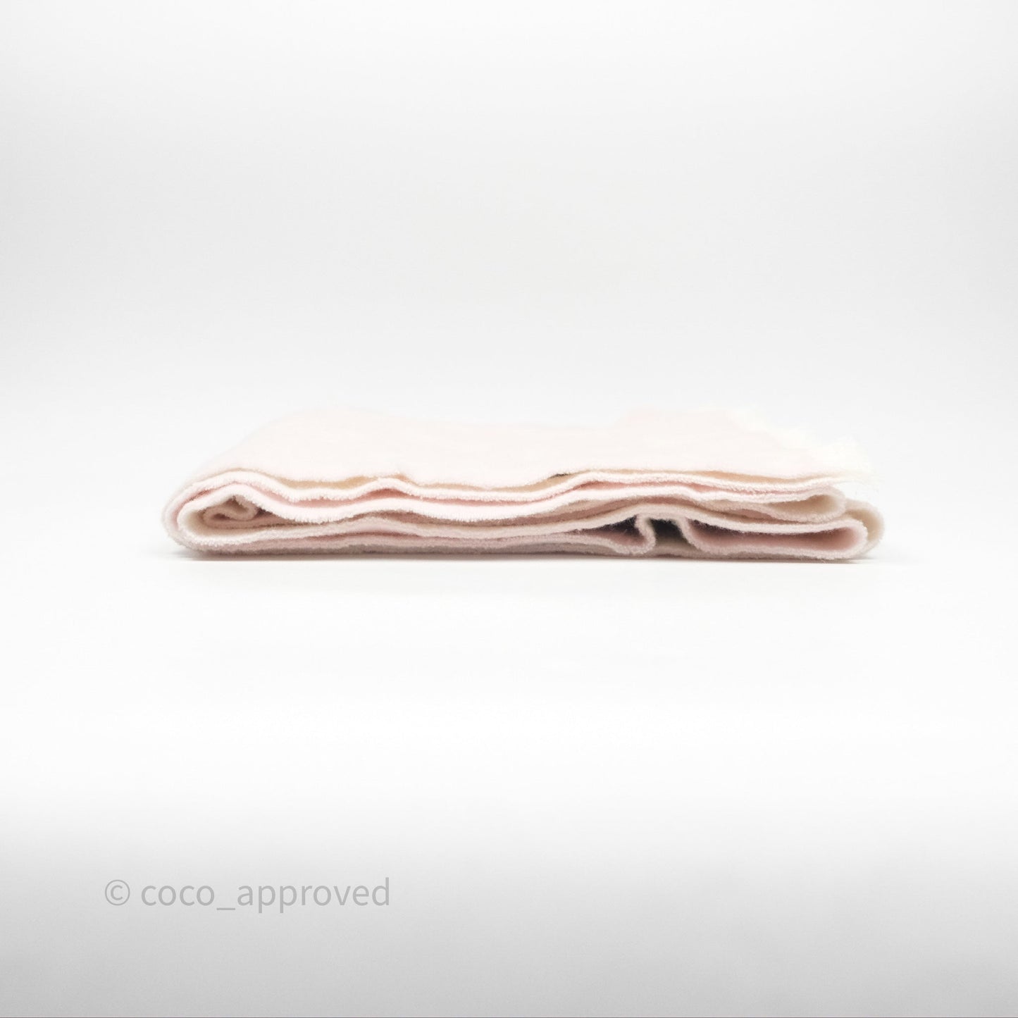Chanel CC Logo Scarf Wool Pink