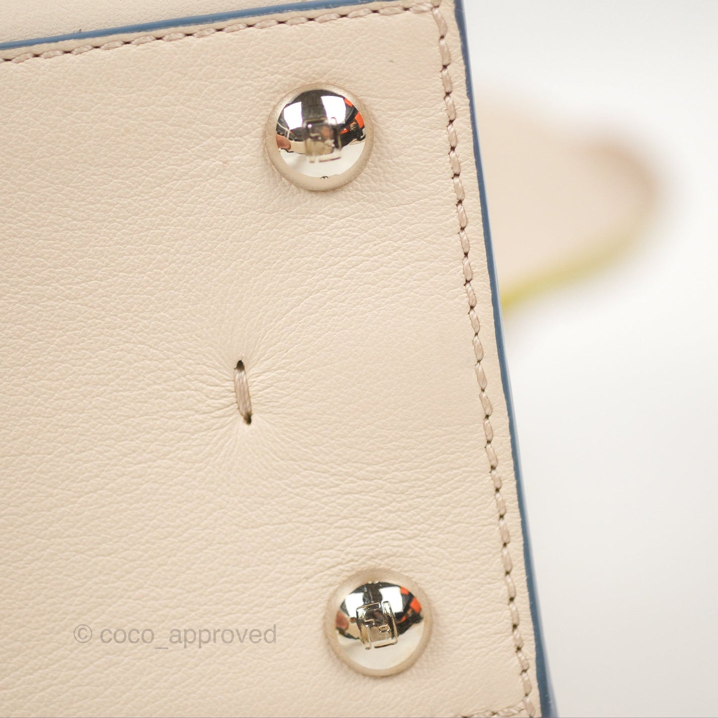 Fendi Petite 3Jours Bag Light Grey Calfskin