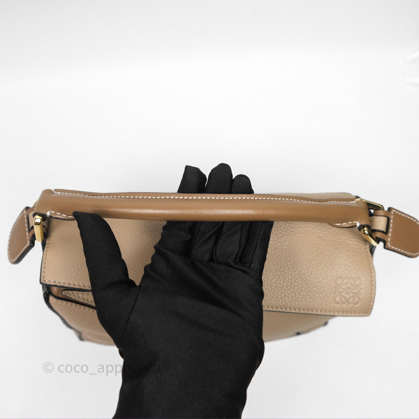 Loewe Small Puzzle Bag Sand Mink Grained Calfskin