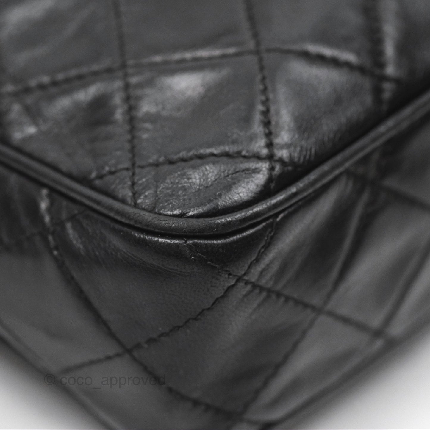 Chanel Vintage Camera Bag Black Lambskin Gold Hardware