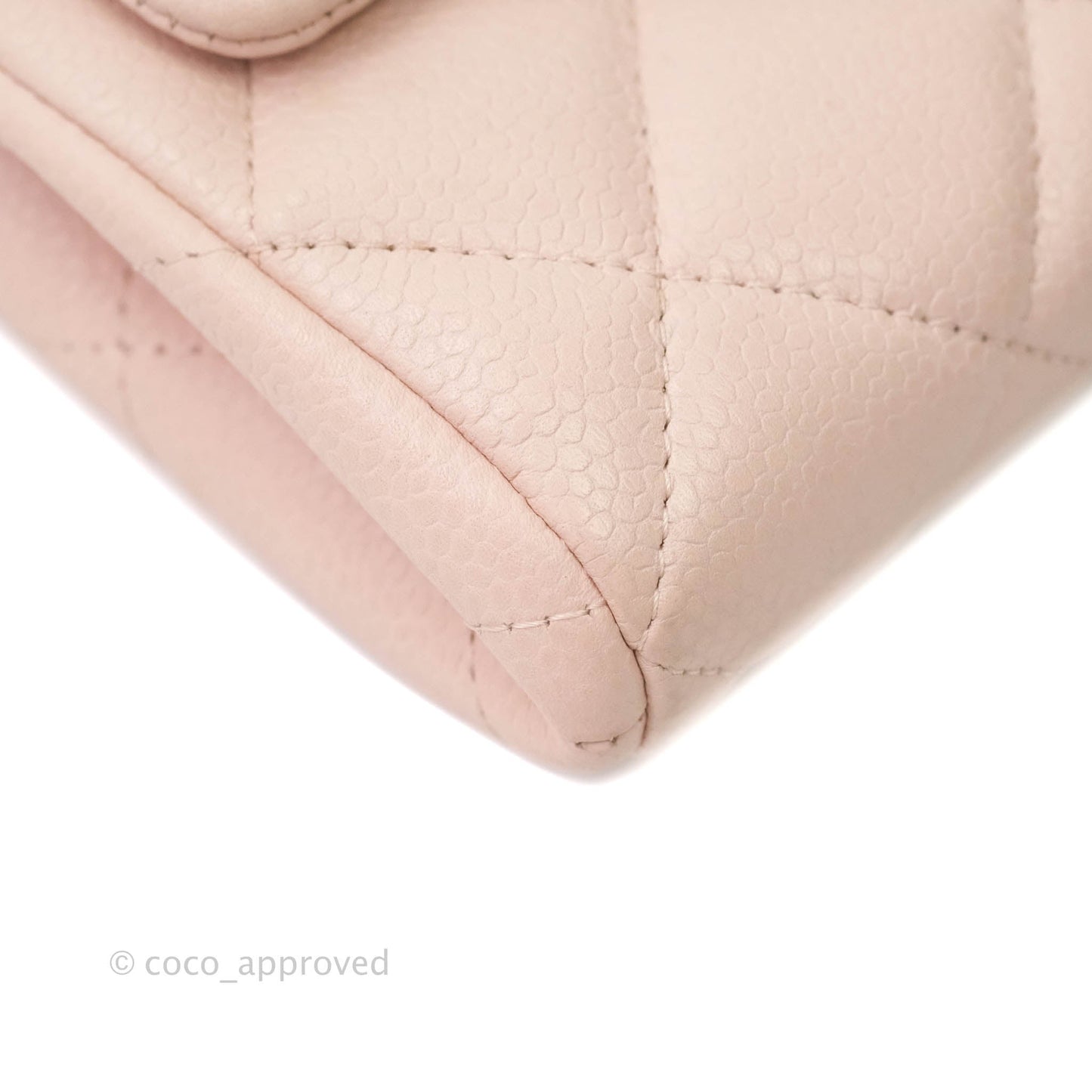 Chanel Quilted Clutch with Chain Sakura Pink Silver Hardware