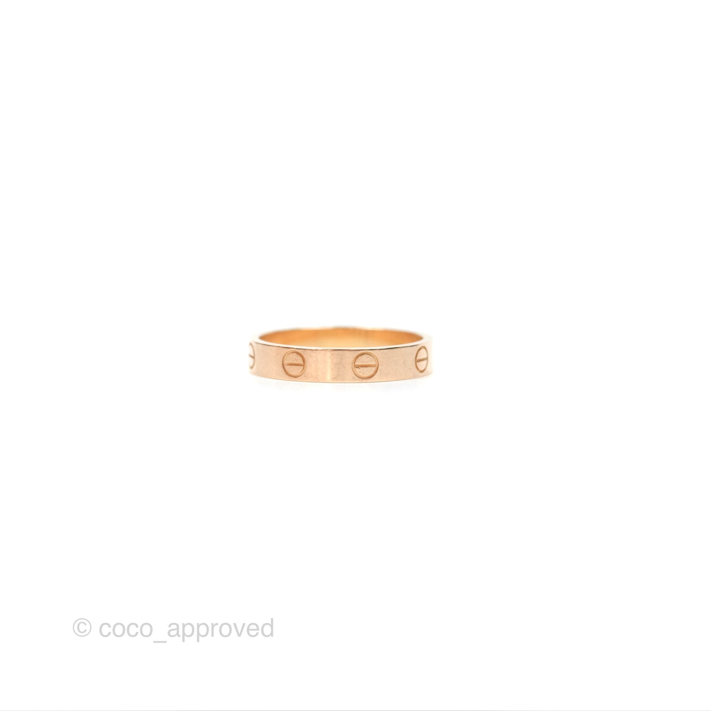 Cartier Love Band Ring Pink Gold