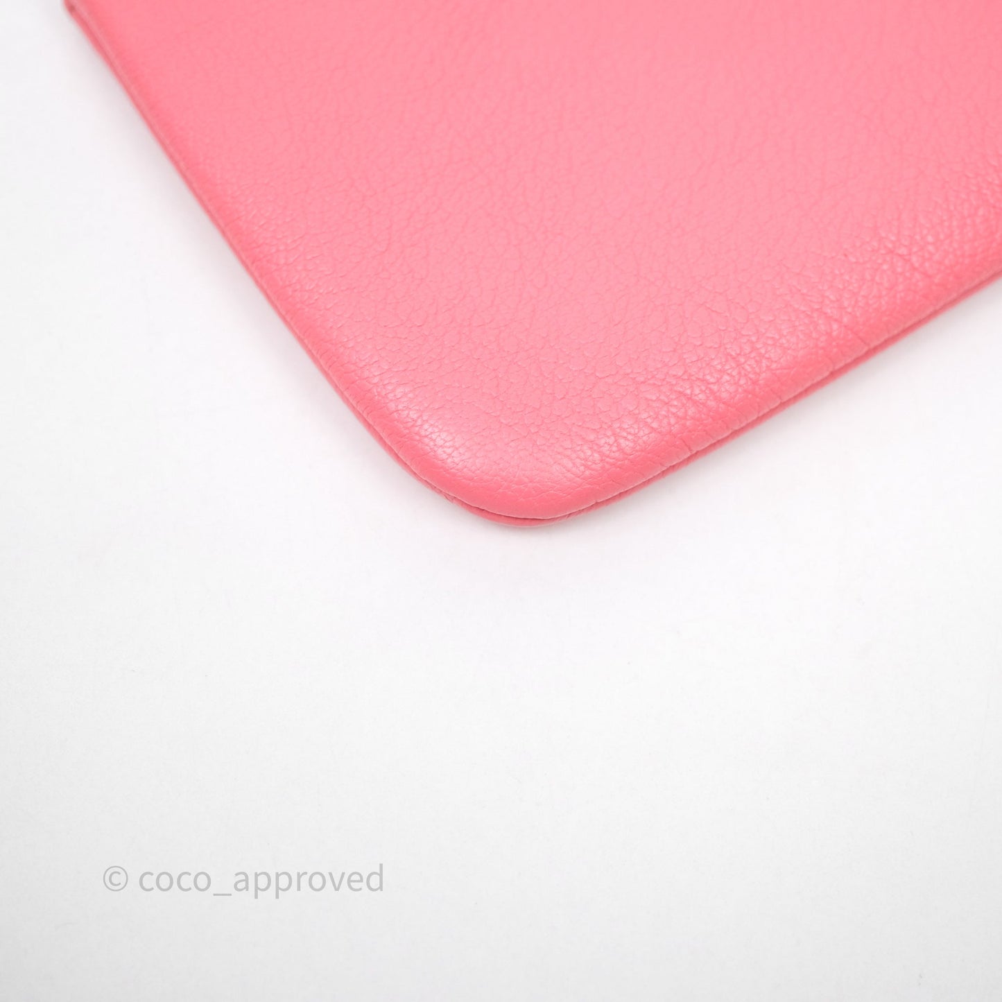 Chanel Camellia Mini O Case Pink Calfskin Gold Hardware
