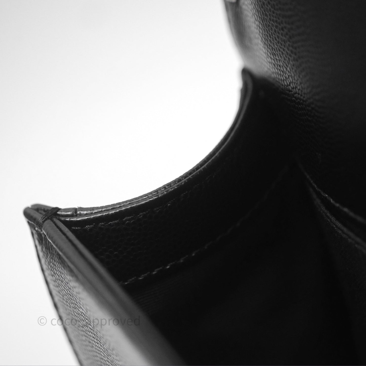 Chanel Small Boy Black Caviar Ruthenium Hardware
