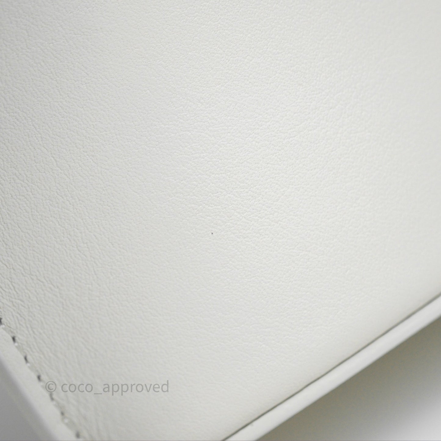 Loewe Dice Pocket in Classic Calfskin White