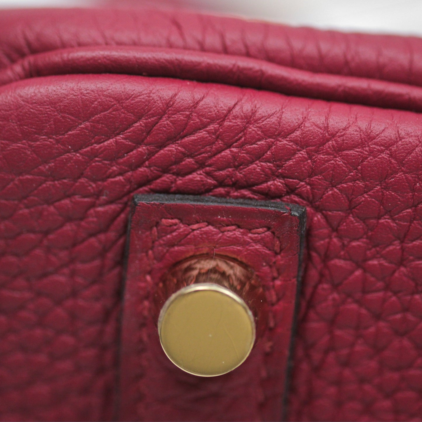 Hermès Birkin 25 Retourne Rouge Grenat K1 Togo Gold Hardware