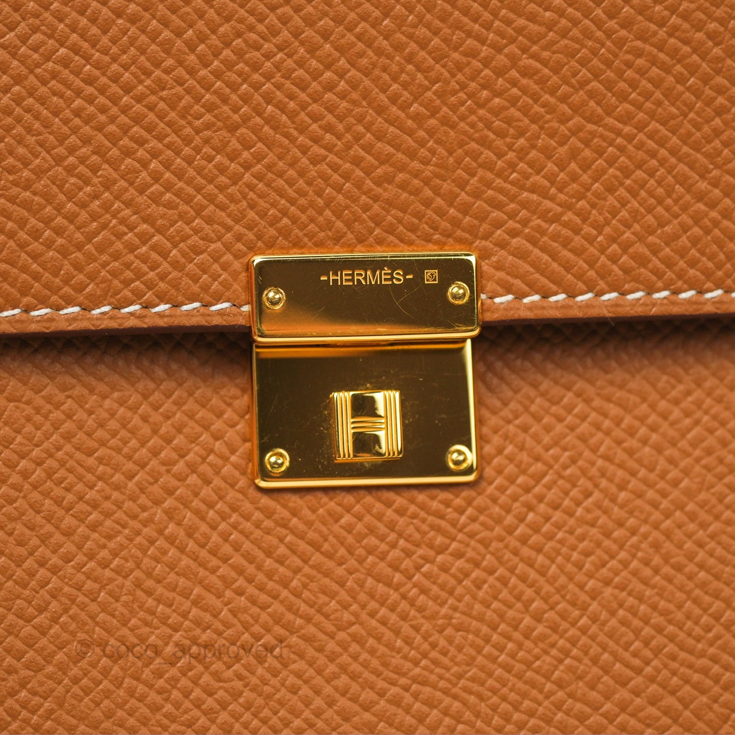 Hermès Clic 12 Wallet Gold Epsom Gold Hardware