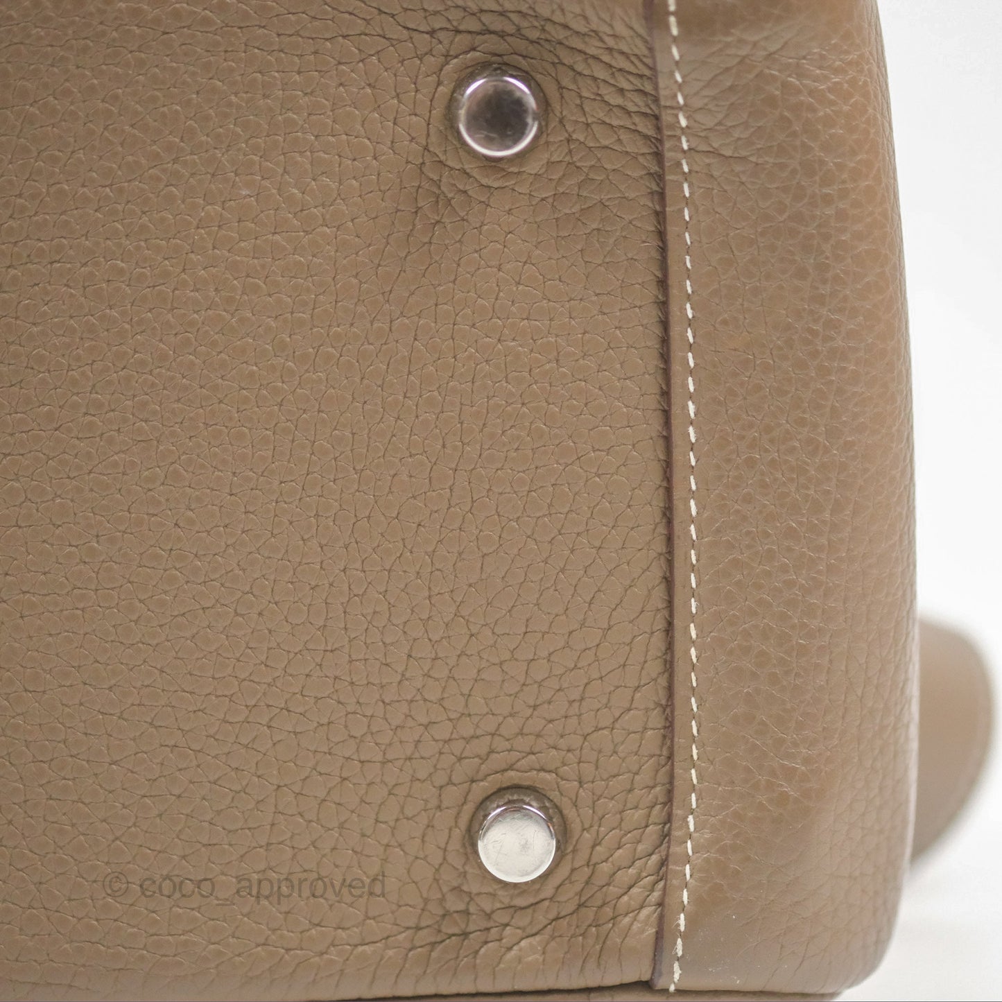 Hermès Lindy 26 Etoupe Clemence Palladium Hardware
