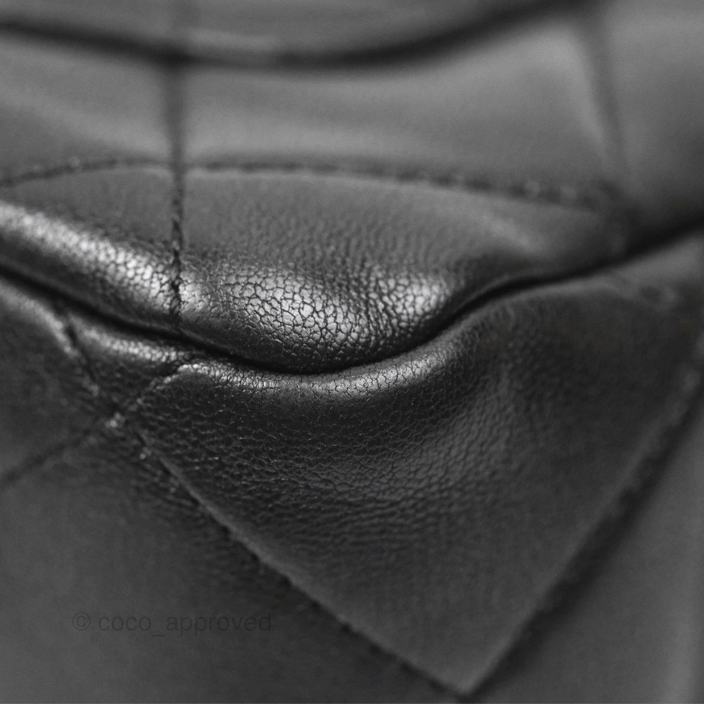 Chanel Mini Top Handle Flap Black Lambskin Aged Gold Hardware