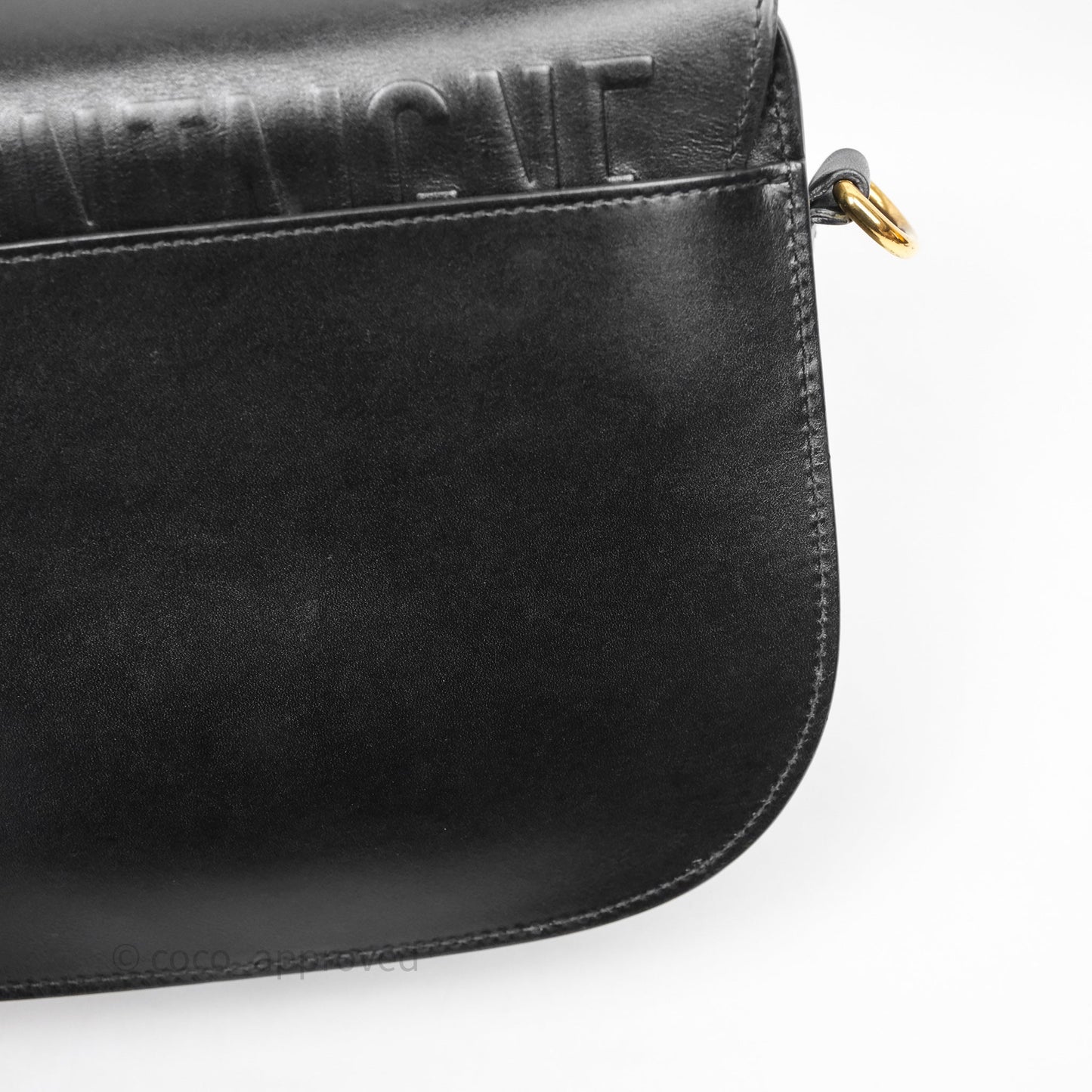 Christian Dior Medium Bobby Flap Black Box Calfskin