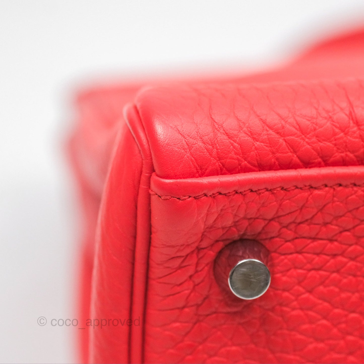 Hermès Kelly 32 Retourne Rose Jaipur Clemence Palladium Hardware