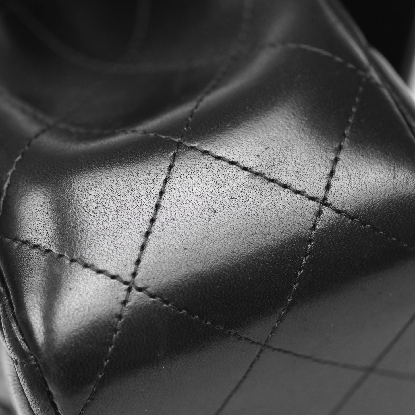 Chanel Jumbo Double Flap Black Lambskin Silver Hardware⁣⁣