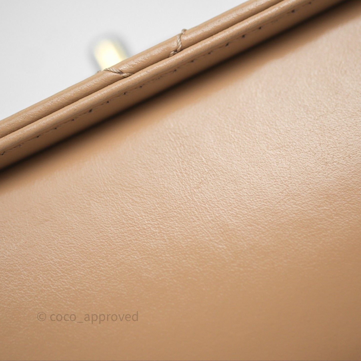 Chanel Quilted Mini Perfect Fit Adjustable Beige Calfskin Gold Hardware