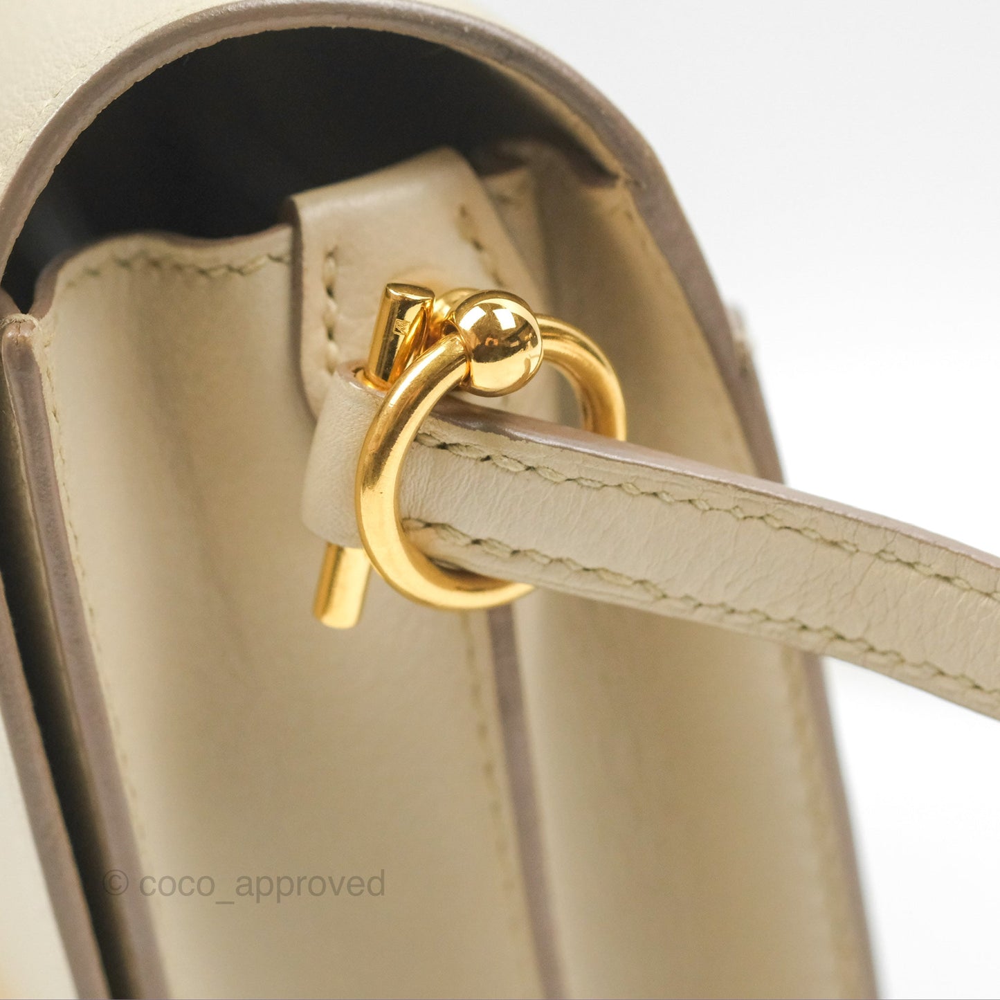 Hermès Roulis Mini 18 Beton Evercolor Gold Hardware