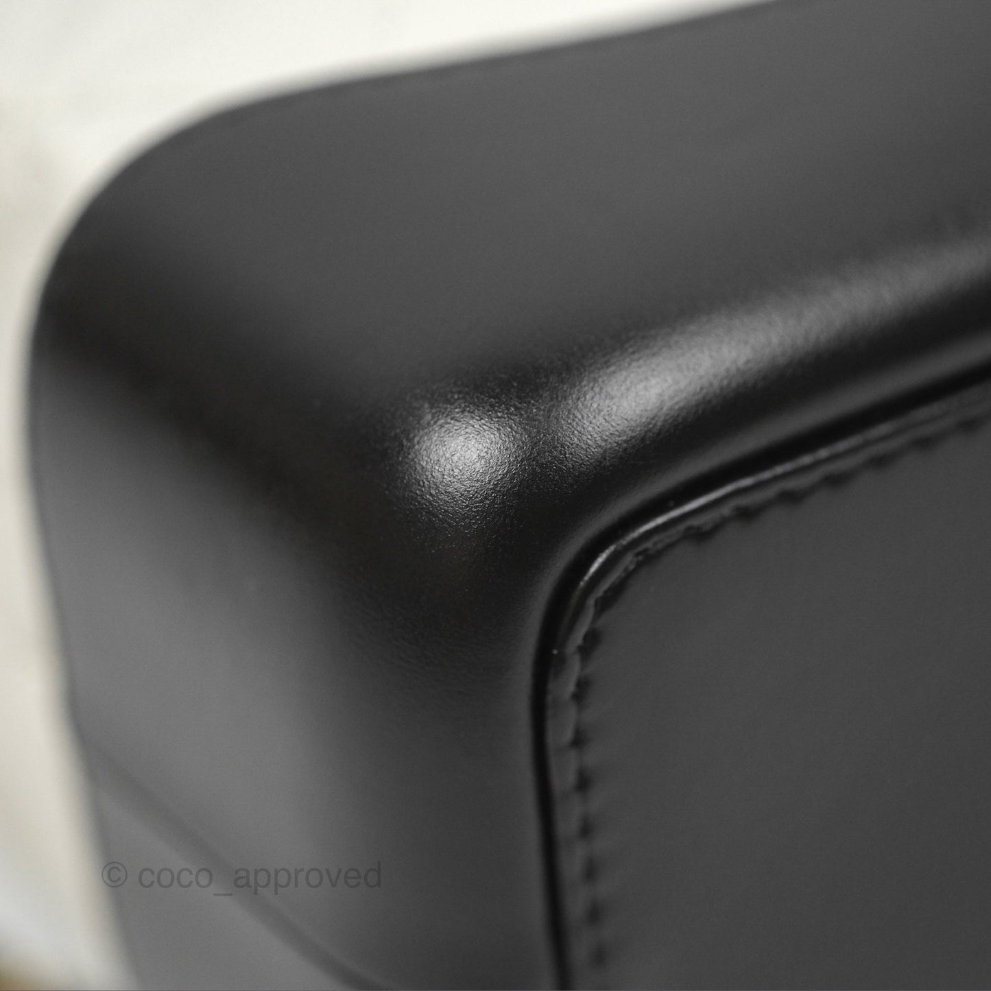 Chanel Small Gabrielle Backpack White Black Aged Calfskin