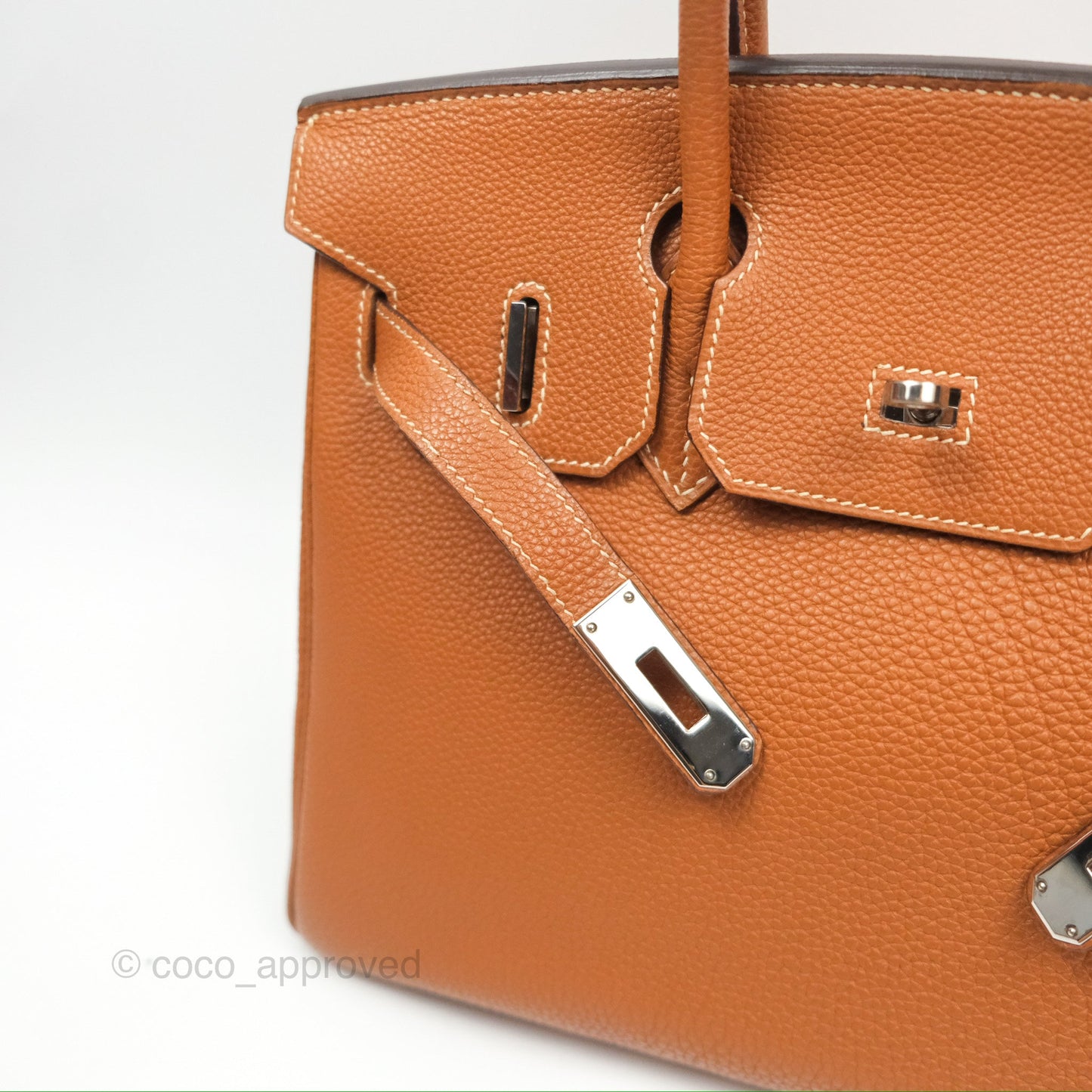 Hermès Birkin 30 Retourne Gold Clemence Palladium Hardware