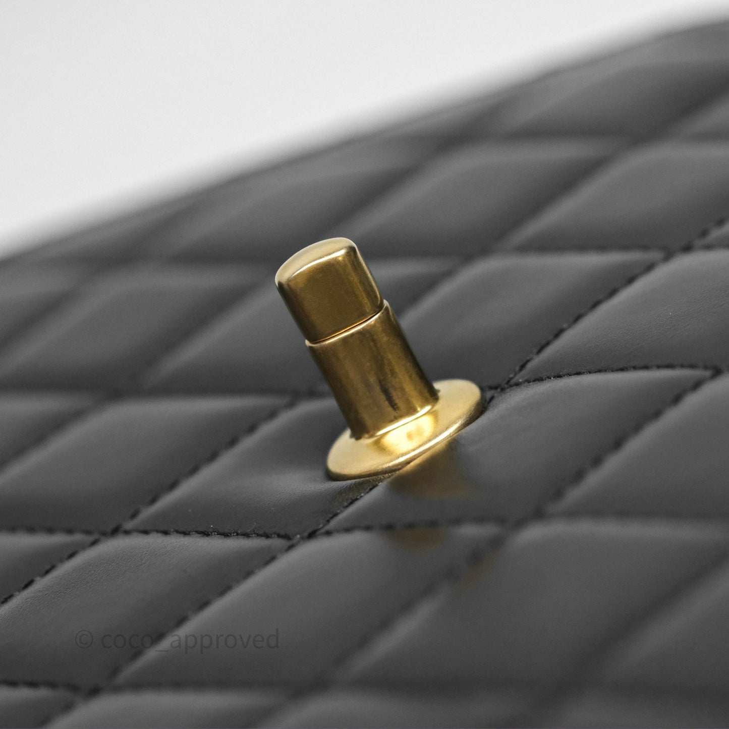 Chanel Quilted Small Perfect Fit Adjustable Black Calfskin Aged Gold Hardware