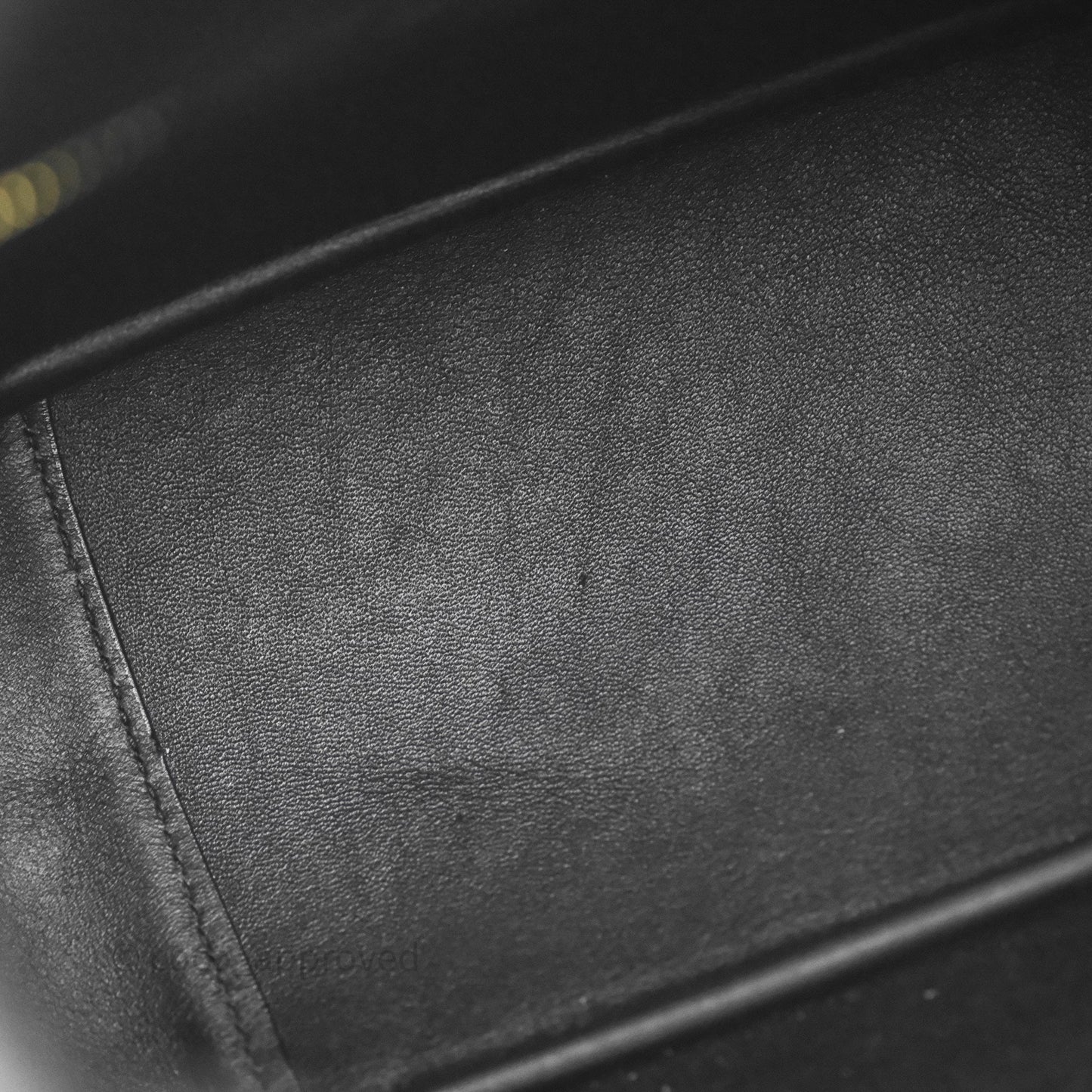 Saint Laurent LE 5 à 7 Supple Small Black Grained Leather Gold Hardware
