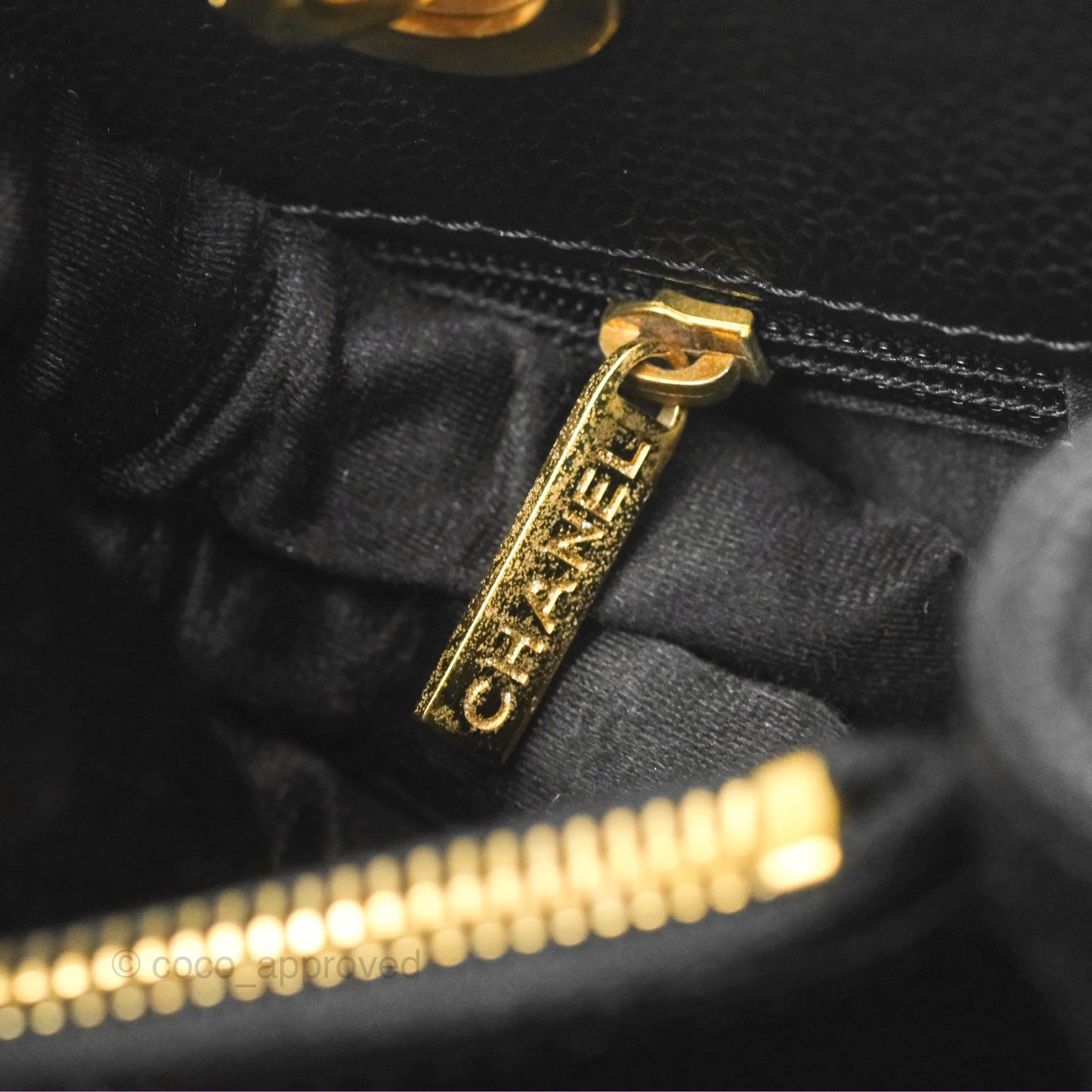 Chanel GST Black Caviar Gold Hardware
