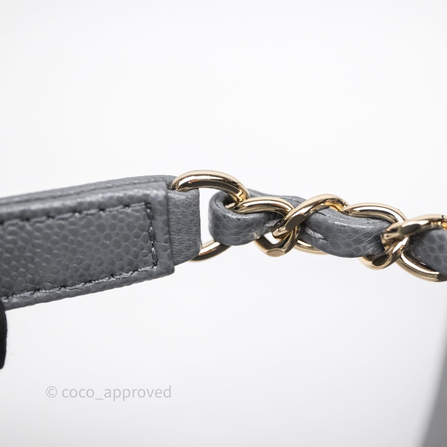 Chanel Small Duma Backpack Dark Grey Caviar Gold Hardware 23K