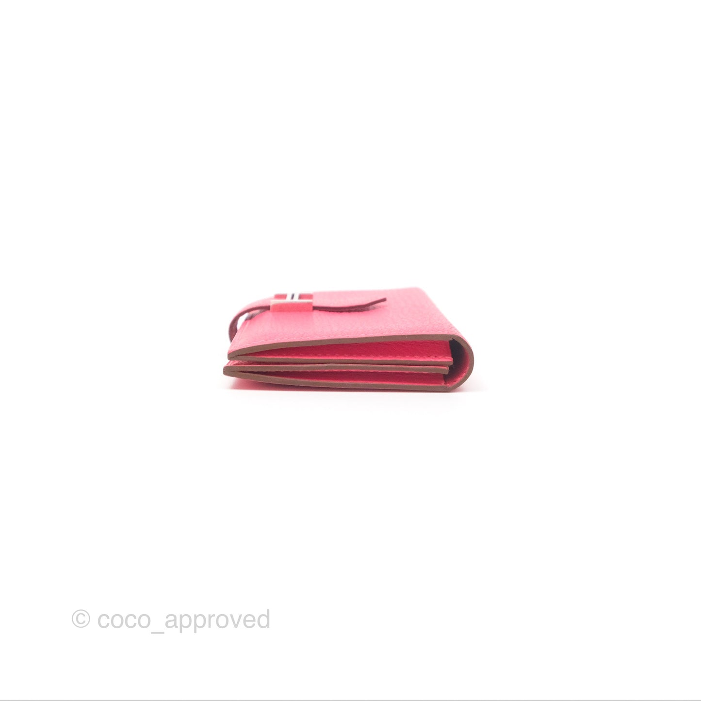 Hermès Bearn Mini Wallet Rose Lipstick U5 Chevre Mysore Palladium Hardware