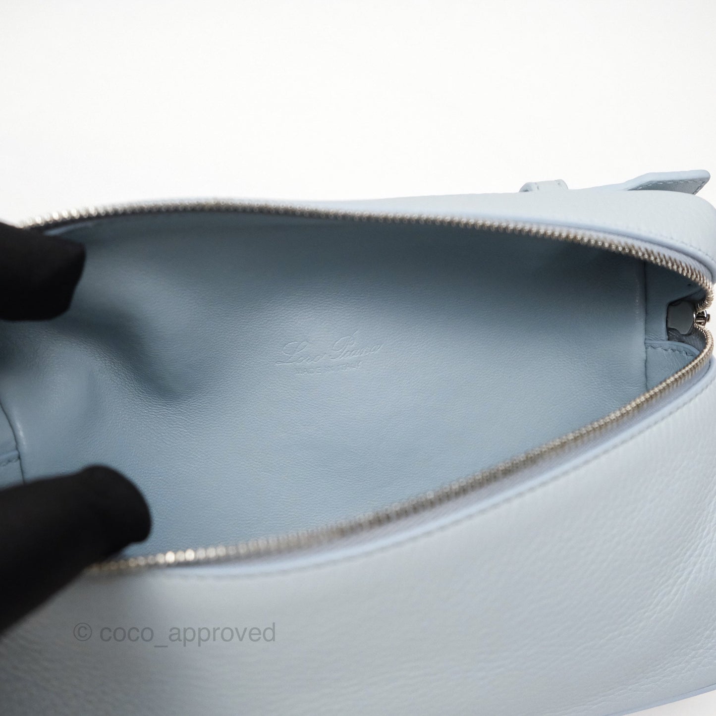 Loro Piana Extra Pocket L19 Blue Grained Calfskin