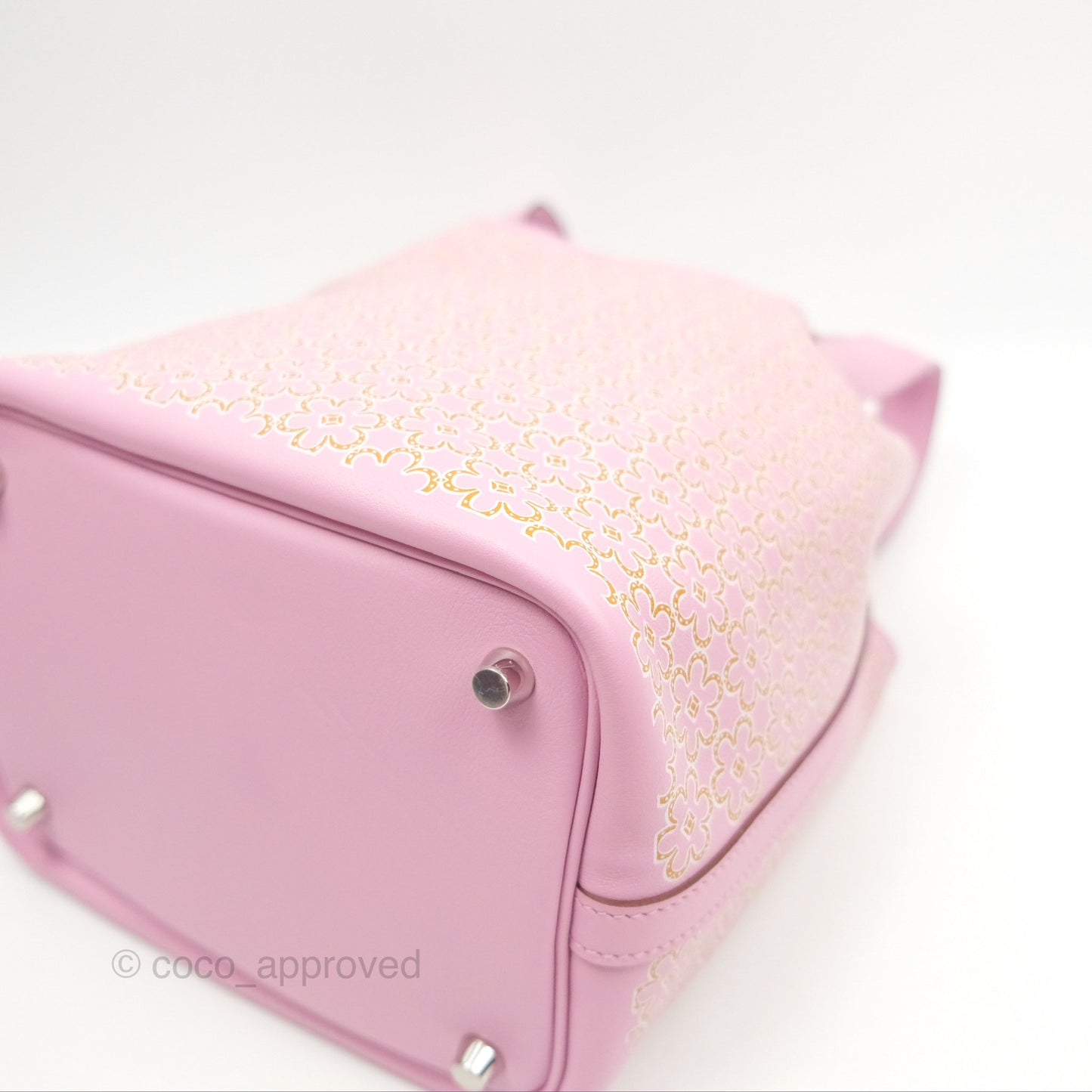 Hermès Picotin Lock 18 Lucky Daisy Mauve Sylvestre Swift Palladium Hardware