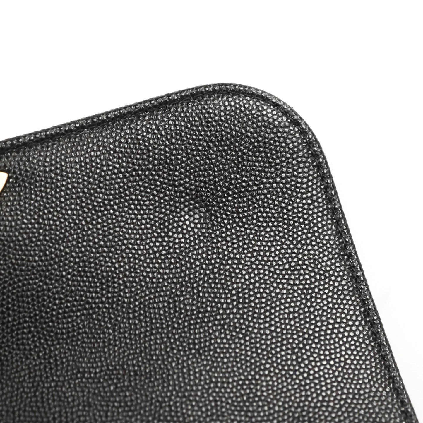 Chanel Mini Messenger Bag Black Caviar Aged Gold Hardware 21K