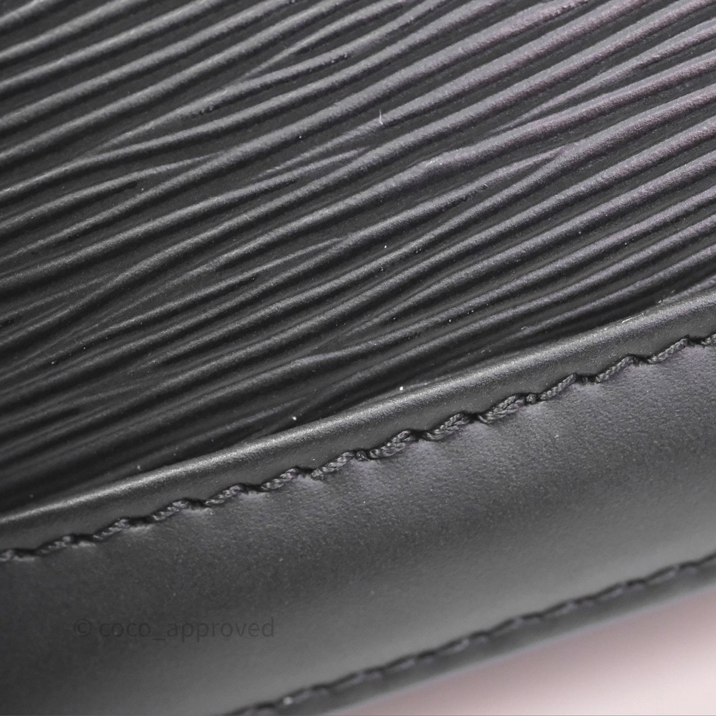 Louis Vuitton Alma Nano Black Silver Hardware