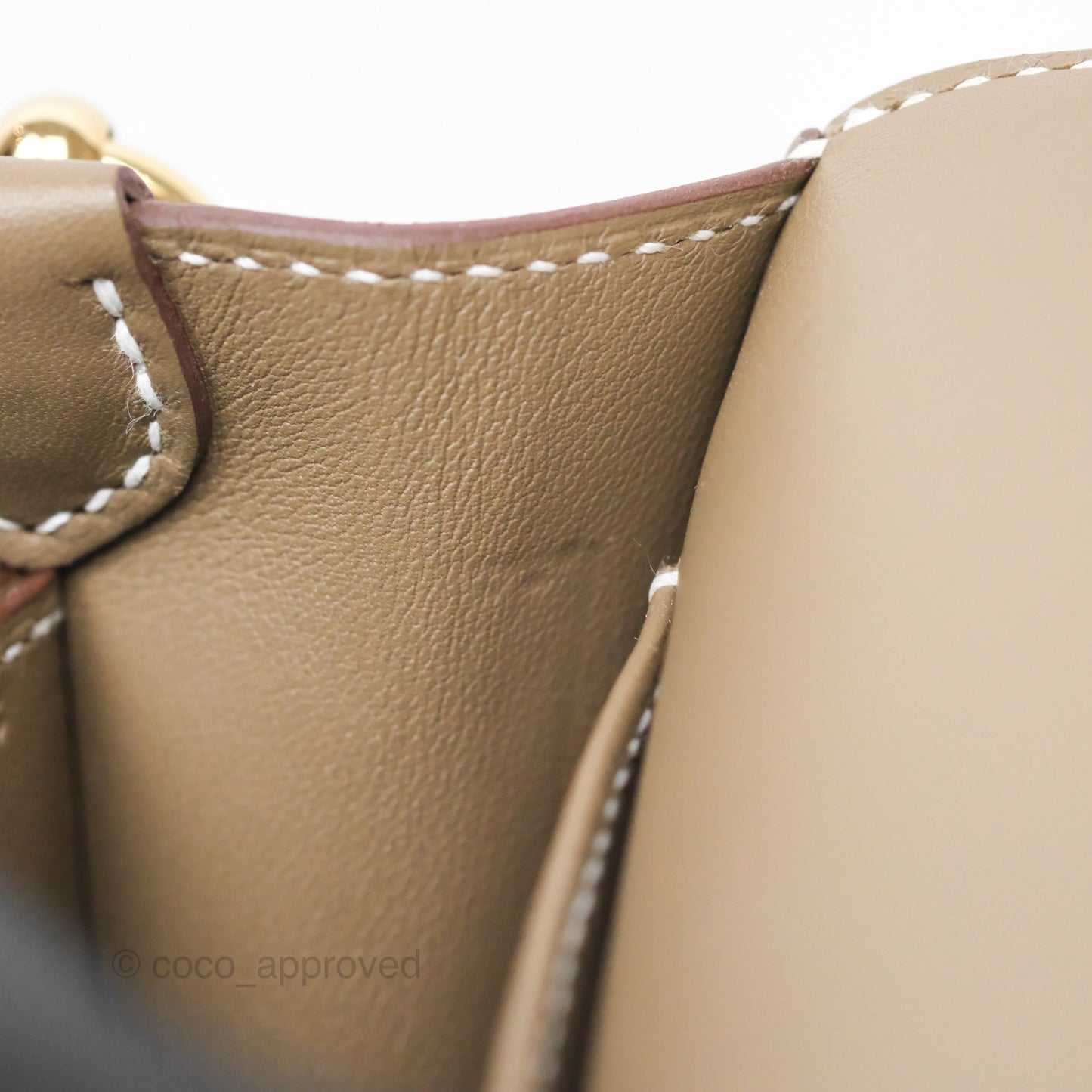 Hermès Roulis Mini 18 Etoupe 18 Swift Gold Hardware