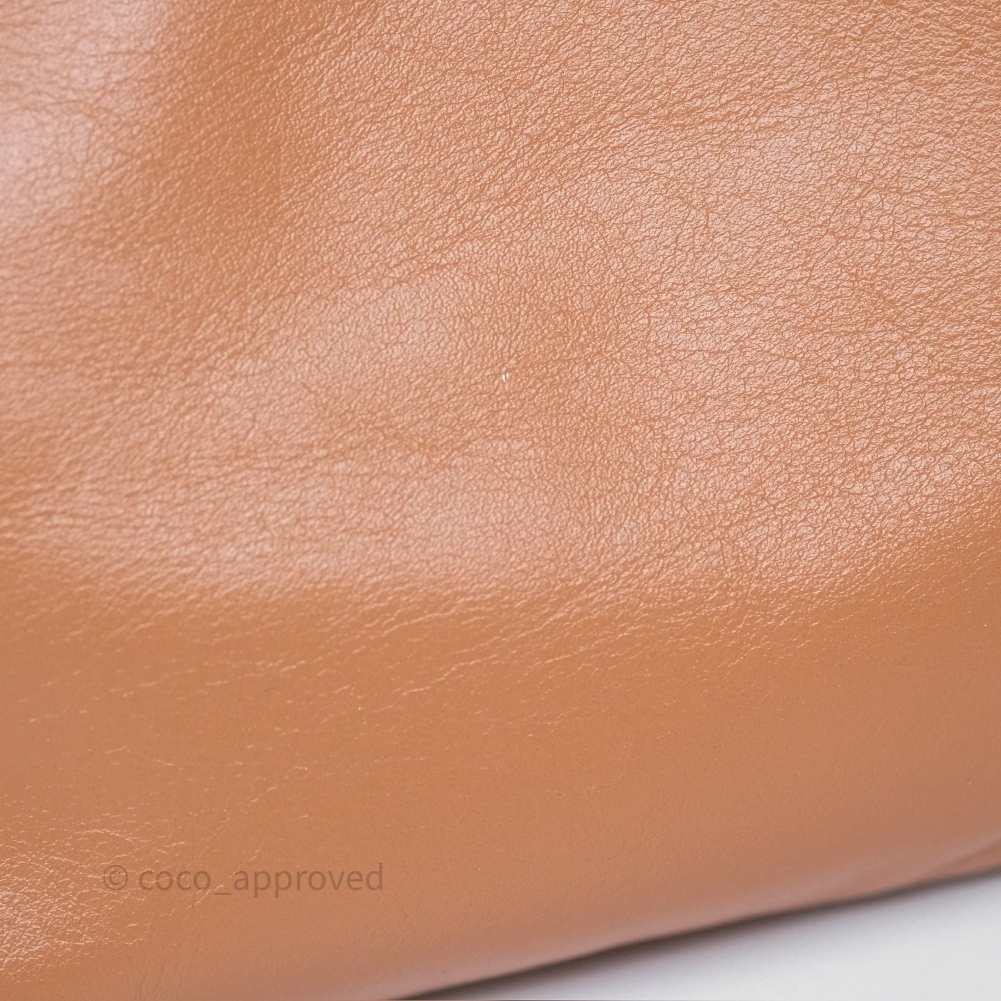 Chanel 22 Small Caramel Beige Shiny Calfskin Aged Gold Hardware