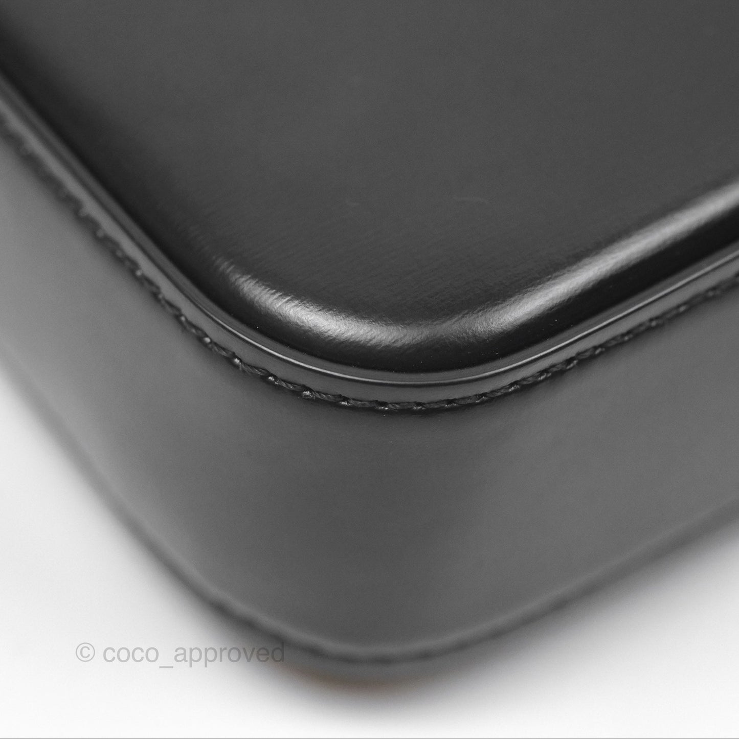 Celine Triomphe Shoulder Bag Black Calfskin
