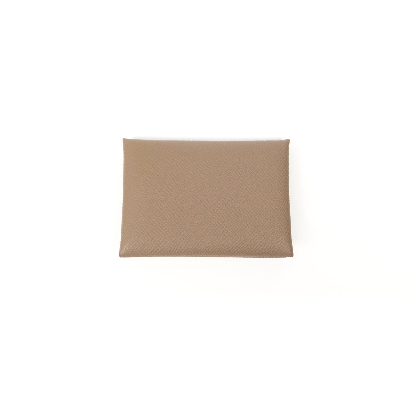Hermès Calvi Duo Compact Card Holder Etoupe Epsom