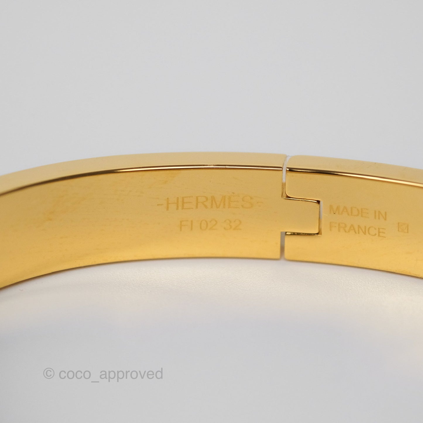 Hermes Mini Clic Chaine d'Ancre Bracelet PM Marron Glace