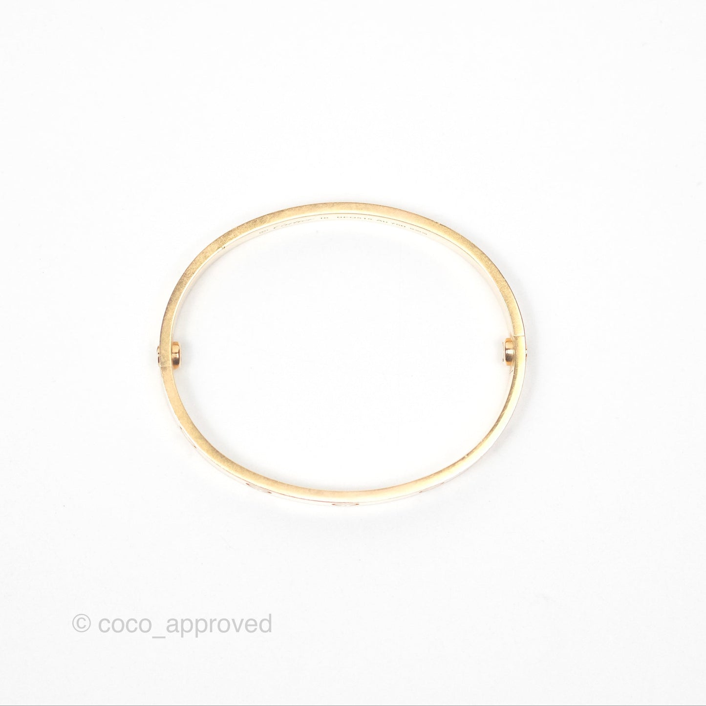 Cartier Love Bracelet Rose Gold Size 16