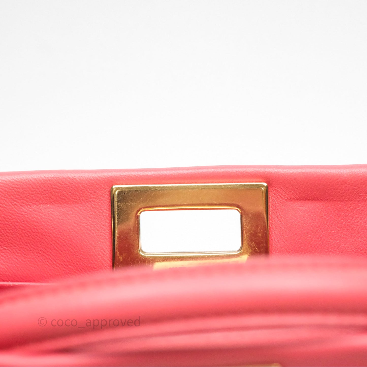 Fendi Nappa Mini Peekaboo Bag Hot Pink