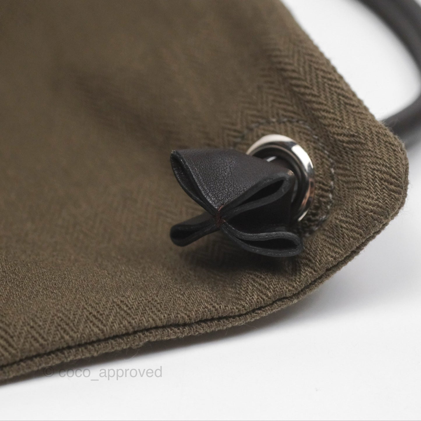 Hermès 2-way Maline Bag Khaki Canvas