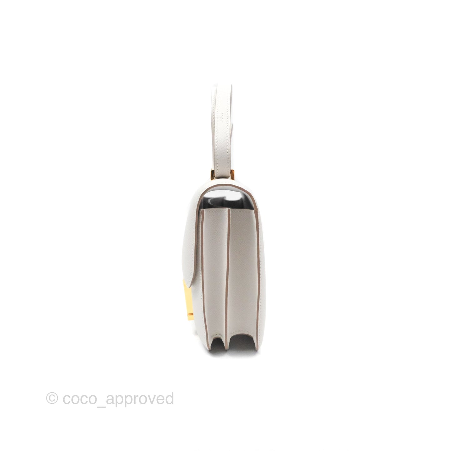 Hermès Constance Mini 18cm Mirror Gris Pale Epsom Gold Hardware