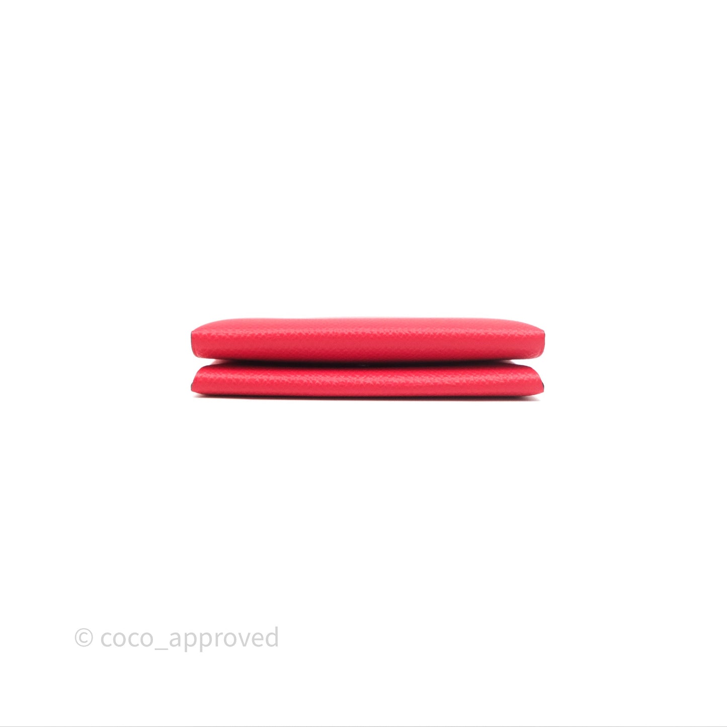 Hermès Calvi Duo Compact Card Holder Rouge De Coeur