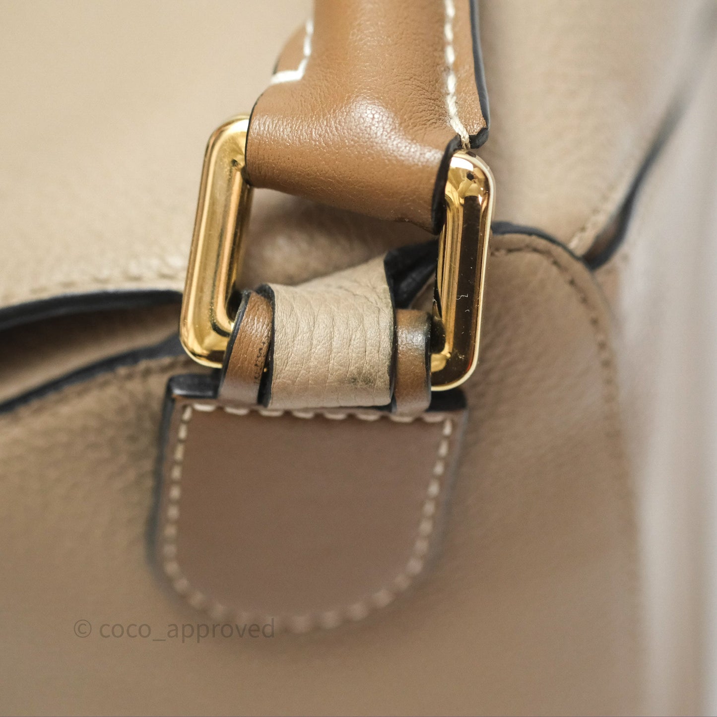Loewe Small Puzzle Bag Sand Mink Grained Calfskin