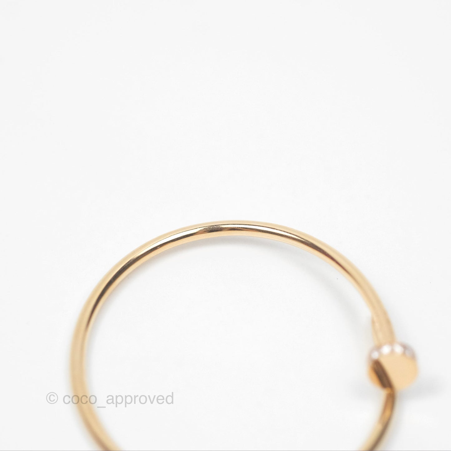 Cartier Small Juste Un Clou Bracelet 18K Pink Gold Diamond