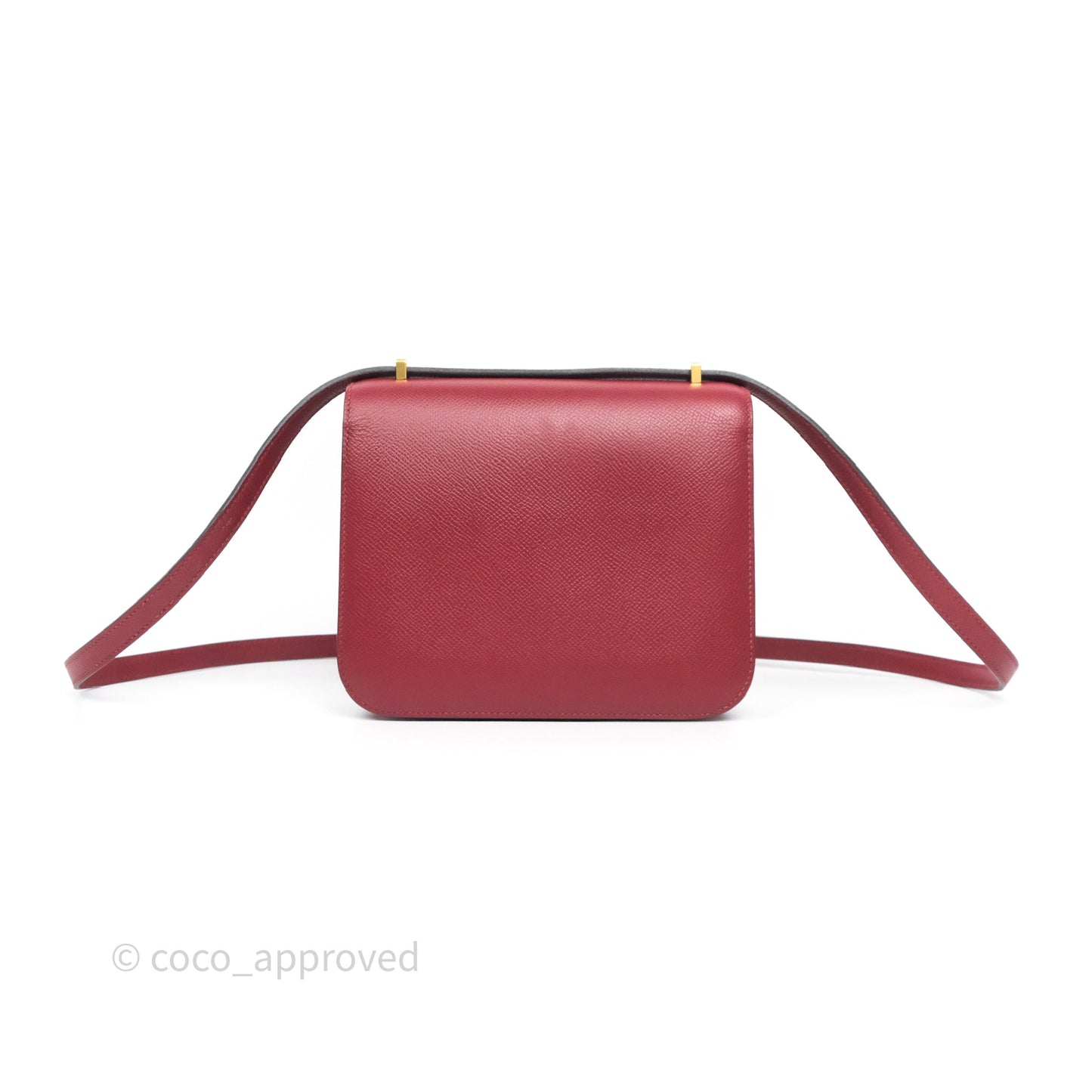 Hermès Constance Mini 18cm Rouge Grenat K1 Epsom Gold Hardware