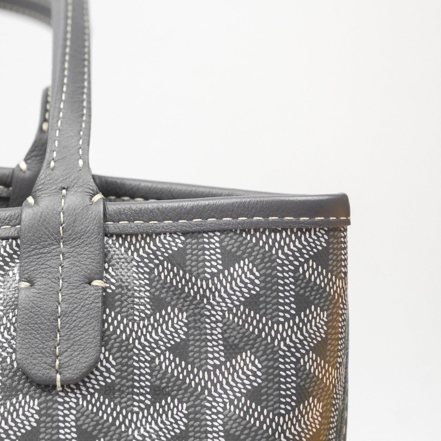 Goyard Anjou Mini Bag Goyardine Canvas Grey