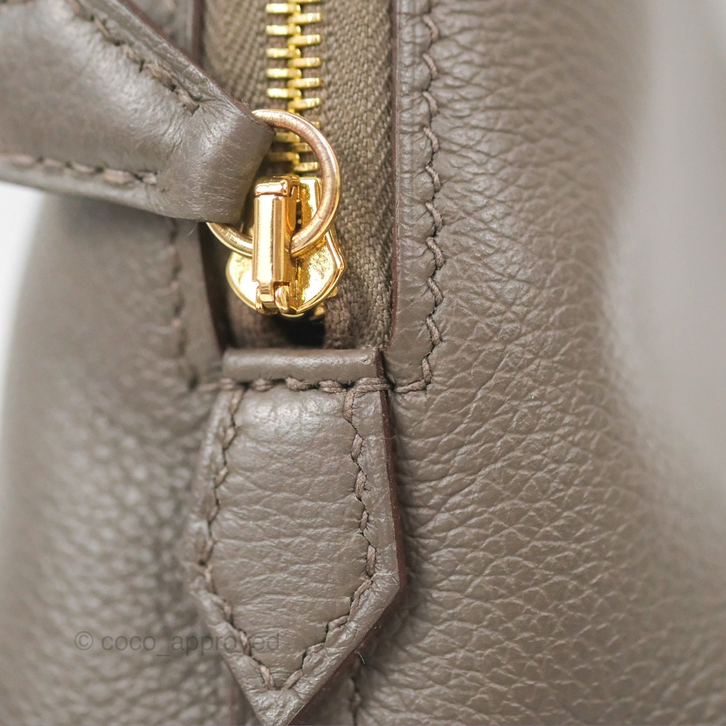 Hermès Bolide Mini 1923 Gris Etain 8F Evercolor Gold Hardware