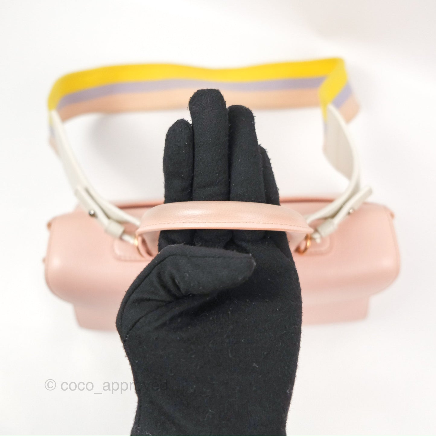 Delvaux Brillant East West Top Handle Bag Nude Pink Rose Gold Hardware