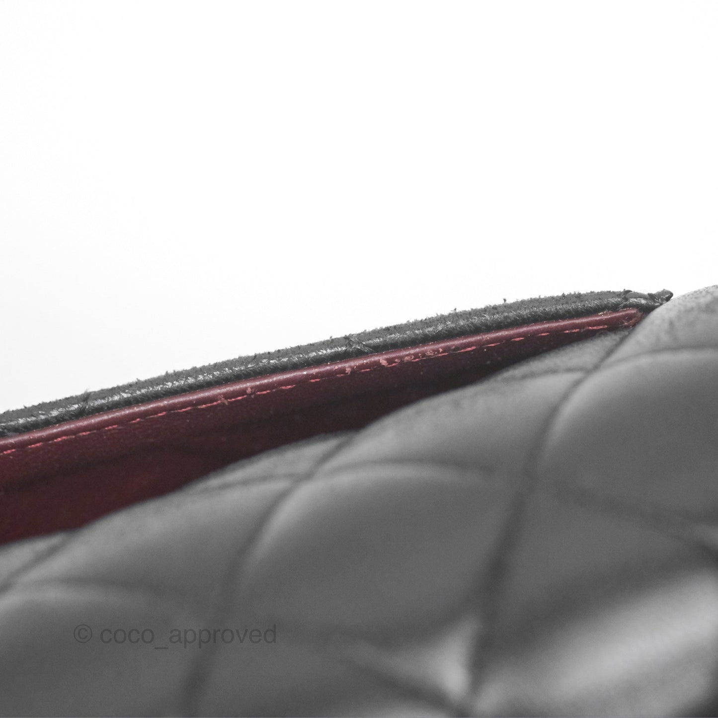 Chanel Classic M/L Medium Flap Quilted Black Lambskin Silver Hardware