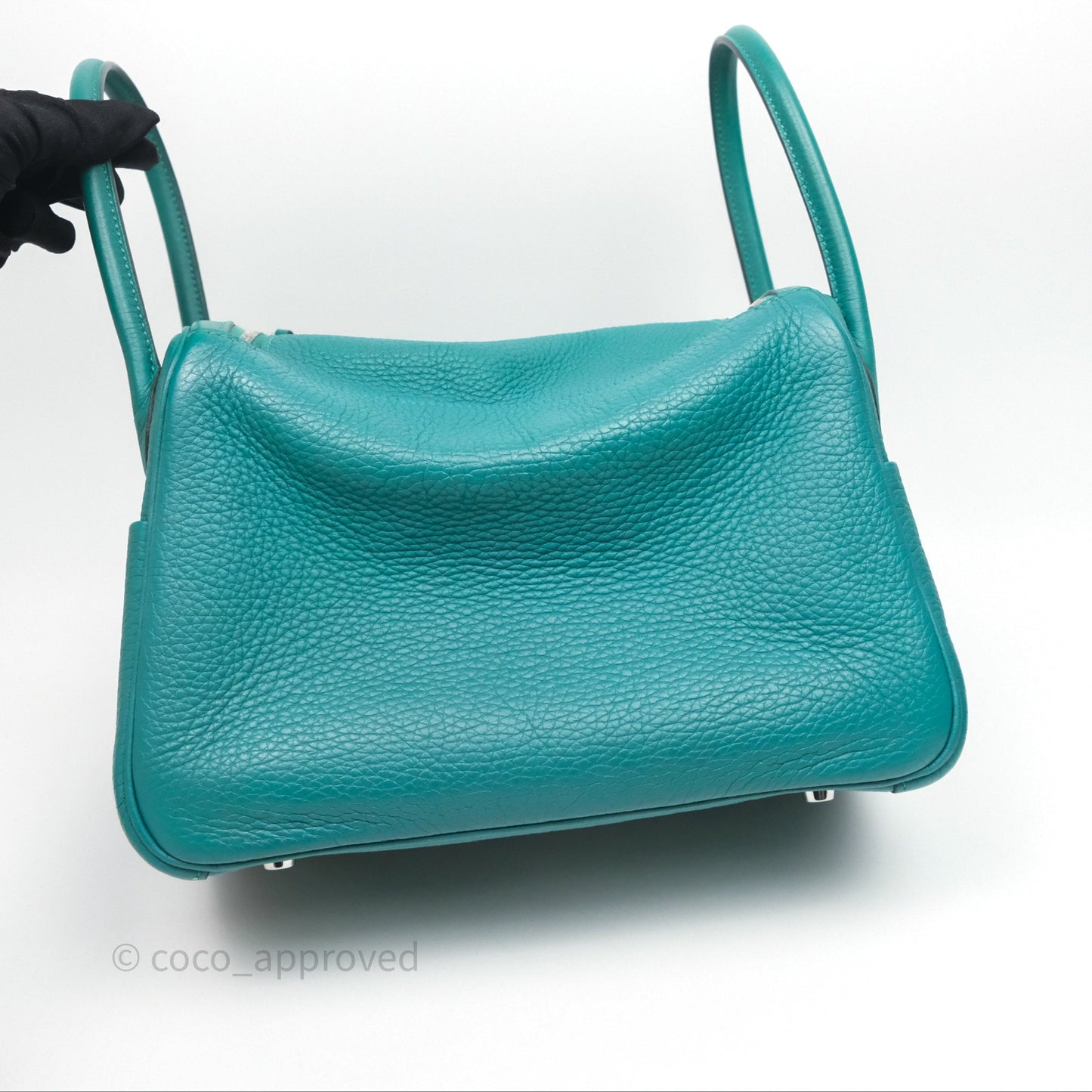 Hermès Lindy 26 Vert Verone U1 Clemence Palladium Hardware